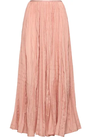 FORTE FORTE Viscose Blend Plissé Sarong Skirt