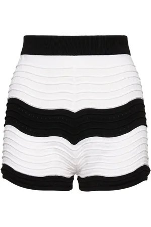 Msgm Striped Knit Bermuda Shorts