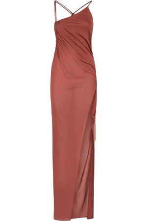 BLUMARINE Viscose Crepe Long Dress