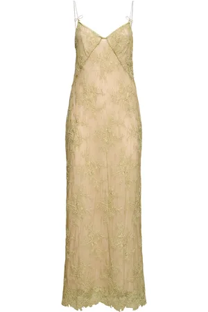 BLUMARINE Rebrodé Lace Slip Dress