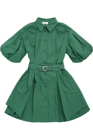 Lanvin Cotton Poplin Dress W/ Belt