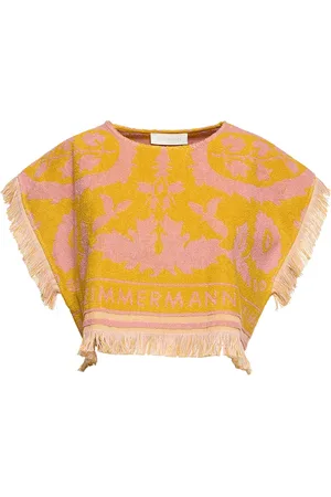 ZIMMERMANN Wylie French Terry Crop Top