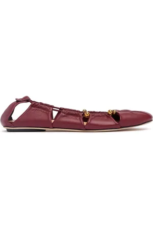 Chloé 10mm Luna Leather Ballerina Flats