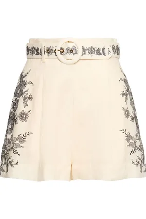 ZIMMERMANN Flat Linen Shorts