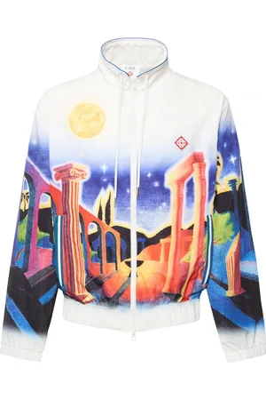 Casablanca Acropolis Printed Windbreaker Jacket