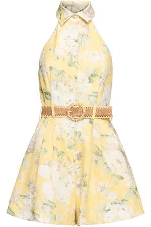 ZIMMERMANN Acacia Linen Halter Playsuit