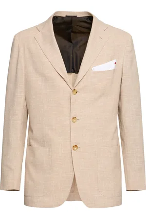 Kiton Wool Blend Single Breasted Blazer