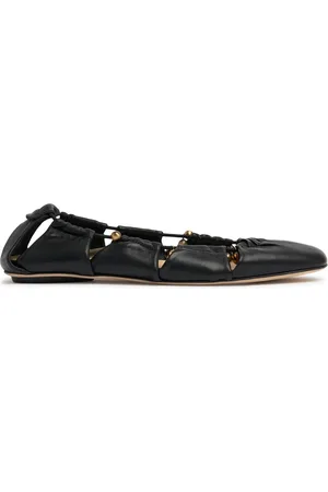 Chloé 10mm Luna Leather Ballerina Flats