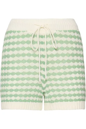 ZIMMERMANN Everley Cotton Blend Knit Shorts