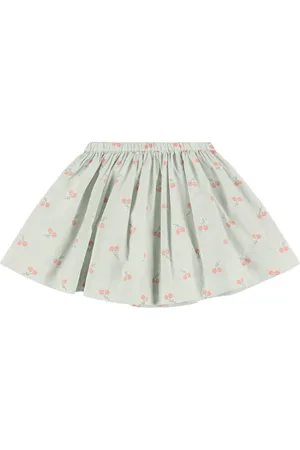 BONPOINT Printed Organic Cotton Poplin Skirt