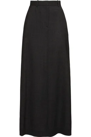 The Row Roux Wool Long Skirt