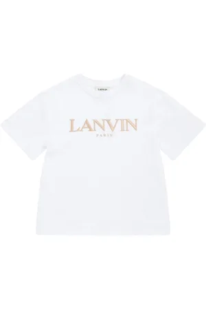 Lanvin Embroidered Cotton Jersey T-shirt