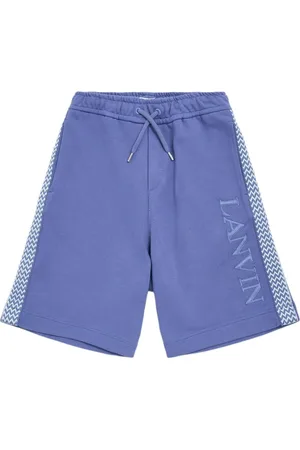 Lanvin Embroidered Cotton Sweat Shorts