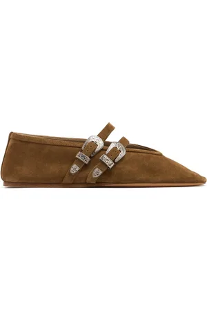 Le Monde Beryl 10mm Claudia Suede Ballerina Flats