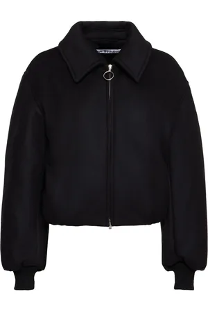 Acne Studios Owella Wool Blend Felt Bomber Jacket