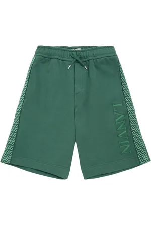 Lanvin Embroidered Cotton Sweat Shorts