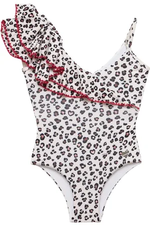 MONNALISA Printed One Piece Swimsuit W/ Ruffles