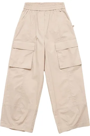MONNALISA Stretch Cotton Cargo Pants