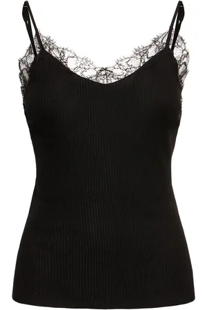 The Row Ikee Silk Blend Camisole Top W/lace