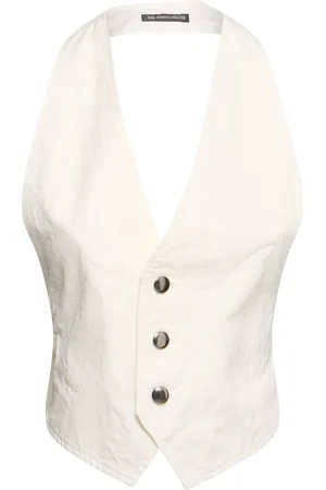 ANN DEMEULEMEESTER Monique Cotton Twill Vest