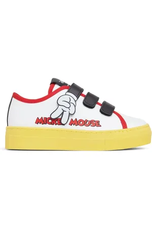 Marc Jacobs Mickey Mouse Leather Lace-up Sneakers