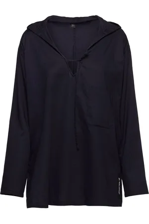 YOHJI YAMAMOTO Hooded Light Cotton Twill L/s Top