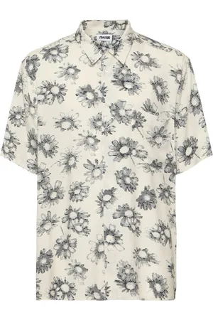 MAGLIANO Matrix Print Viscose Bowling Shirt