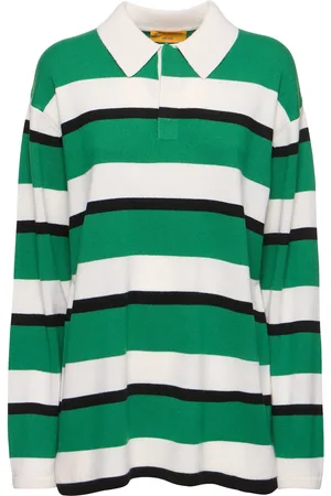 Guest In Residence Striped Cashmere Rugby Polo