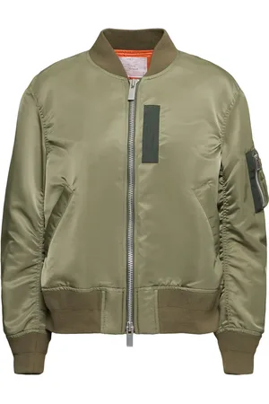 SACAI Zip-up Nylon Bomber Jacket