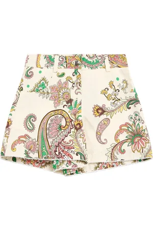 Etro Printed Cotton Poplin Shorts