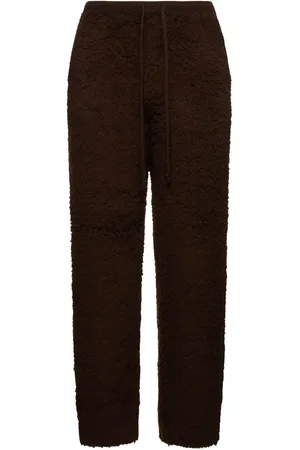 Auralee Wool Blend Boa Knit Pants