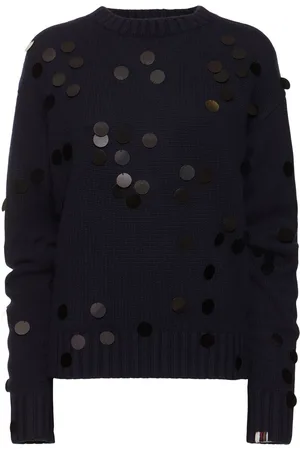 EXTREME CASHMERE Oldie Sequined Cashmere Knit Sweater