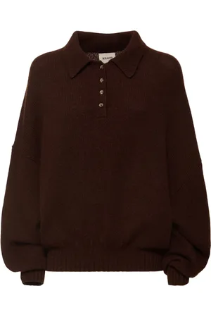 Khaite Rene Cashmere Polo Sweater