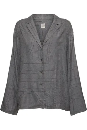 Totême Monogram Flannel Pajama Top