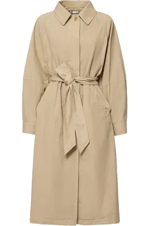 Aspesi Cotton Canvas Belted Long Coat