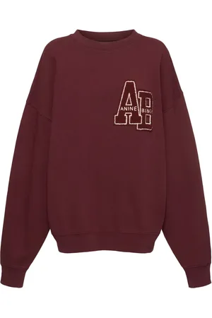 ANINE BING Miles Oversize Cotton Jersey Sweatshirt