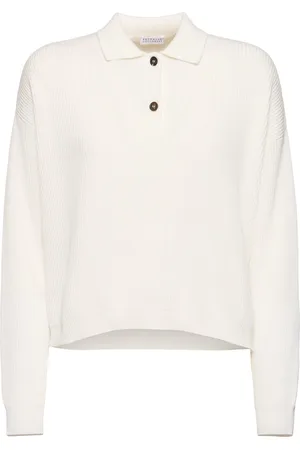 Brunello Cucinelli Ribbed Cotton Knit Polo
