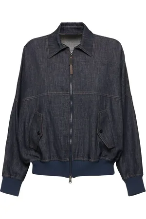 Brunello Cucinelli Padded Denim Bomber Jacket