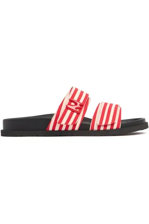Msgm 20mm Canvas Flat Sandals