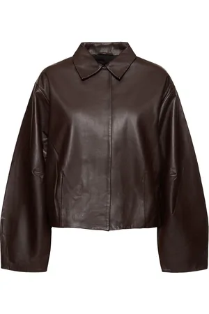 St Agni Cocoon Leather Jacket