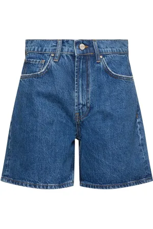 ANINE BING Kat Cotton Denim Shorts