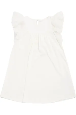 Chloé Embroidered Cotton Interlock Dress