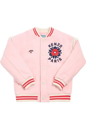 Kenzo Embroidered Wool Blend Bomber Jacket