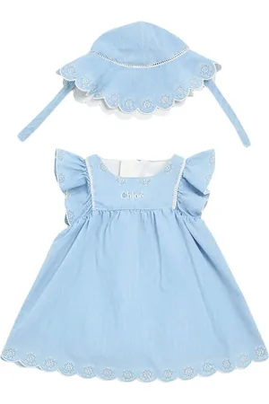 Chloé Cotton Chambray Dress & Hat