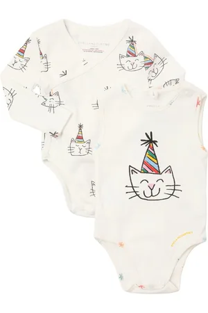 Stella McCartney Set Of 2 Printed Cotton Bodysuits
