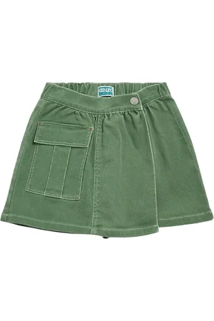 Kenzo Cotton Blend Twill Skirt