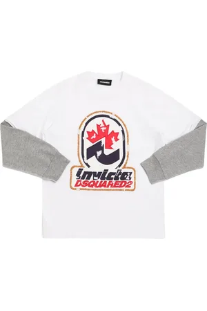 Dsquared2 Cotton Jersey Long Sleeve T-shirt