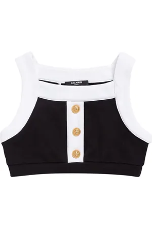 Balmain Cotton Crop Top