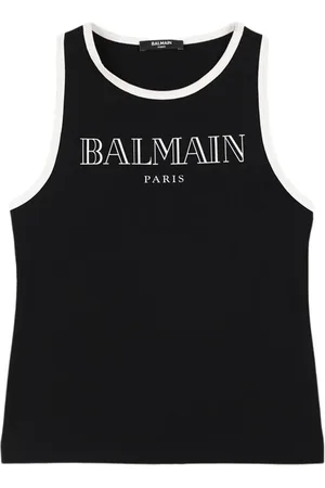 Balmain Printed Jersey Tank Top