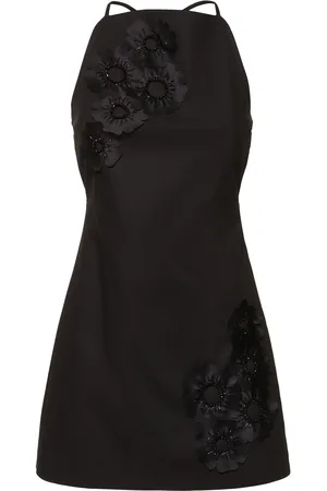 Msgm Embellished Poplin Mini Dress